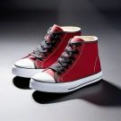 Canvas High-Top Sneakers - Premium
