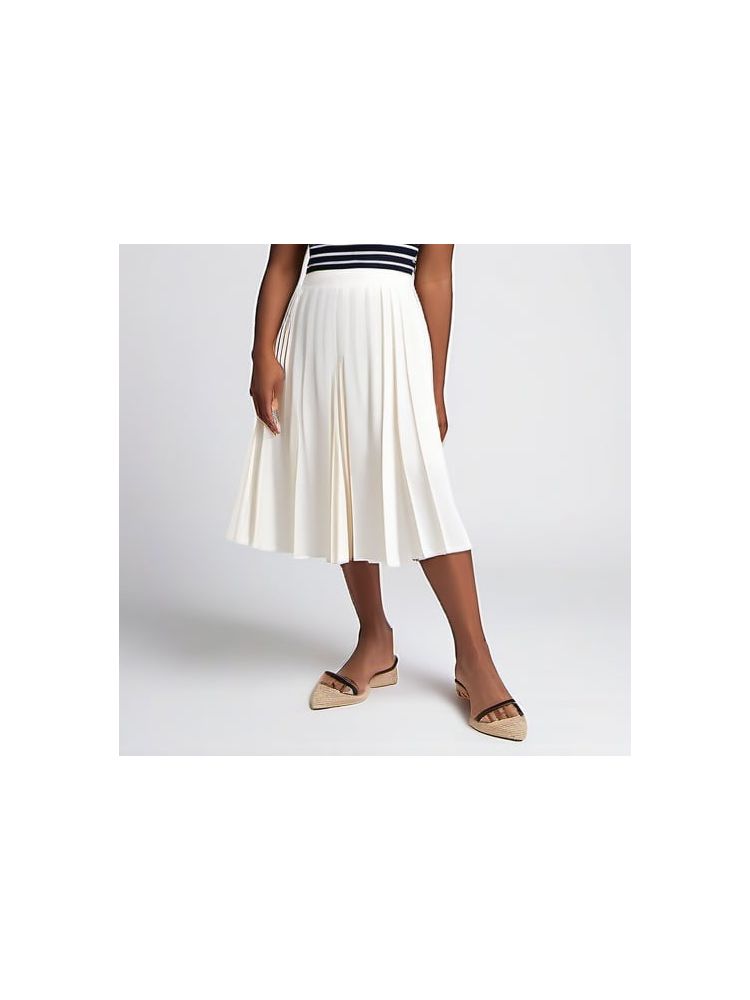 Pleated Midi Skirt