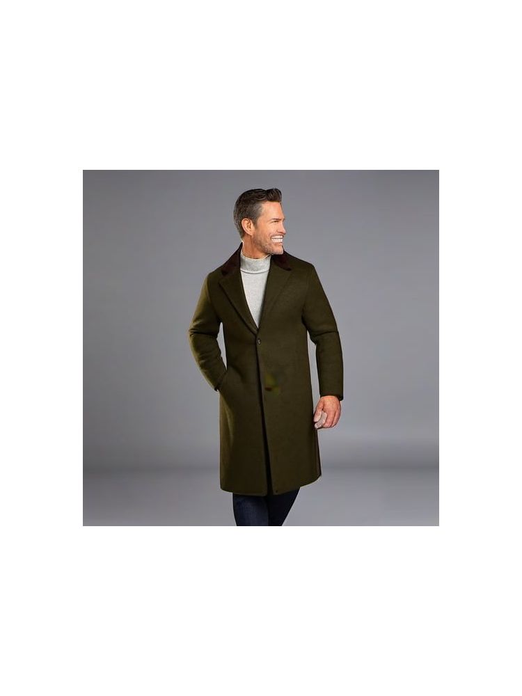 Wool-Blend Overcoat - Plus