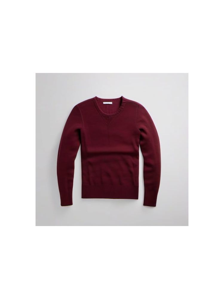 Merino Wool Crewneck Sweater - Plus