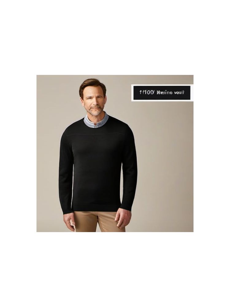 Merino Wool Crewneck Sweater - Premium
