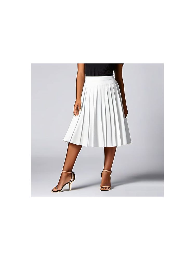 Pleated Midi Skirt - Deluxe