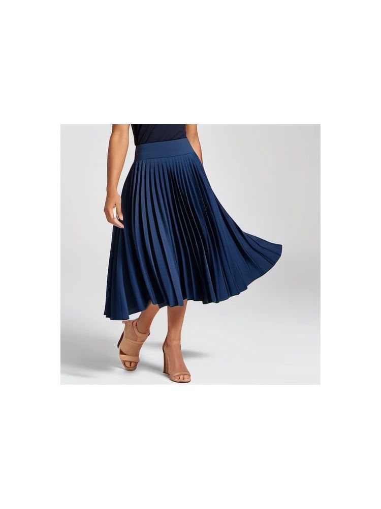 Pleated Midi Skirt - Compact