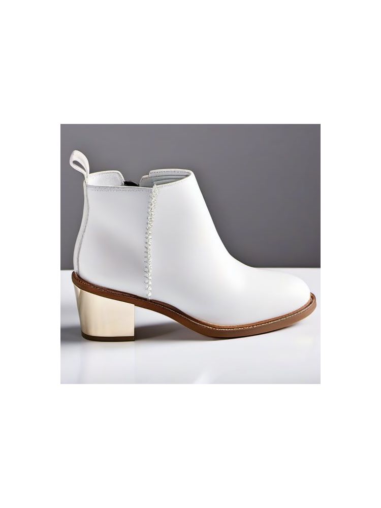 Leather Ankle Boots - Plus