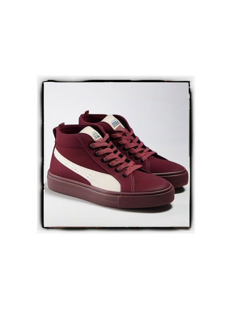 Canvas High-Top Sneakers - Plus