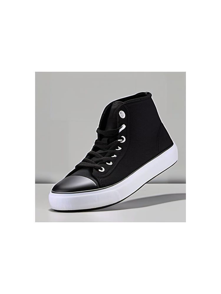 Canvas High-Top Sneakers - Premium