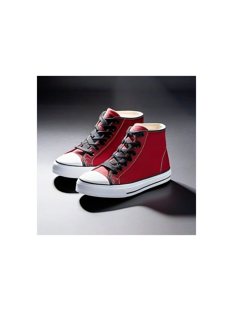 Canvas High-Top Sneakers - Premium