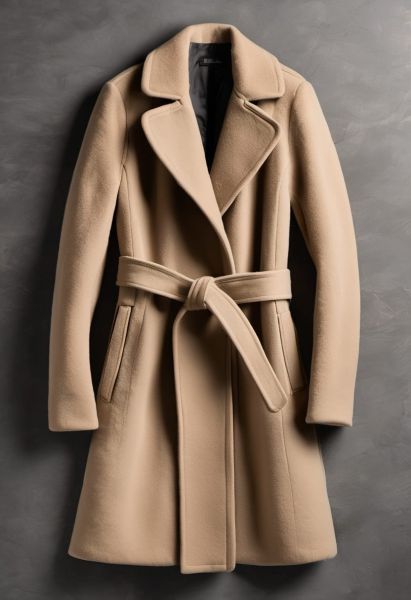 Slate Boiled Belted Coat