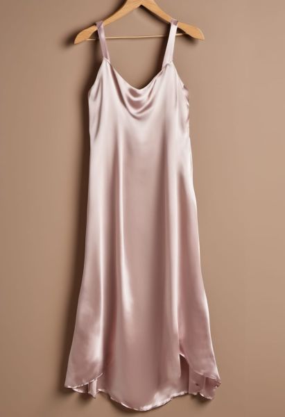 Ink Silk Slip Dress