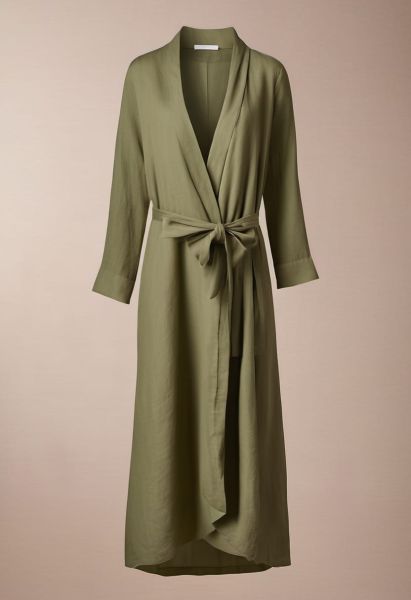 Linen Wrap Dress