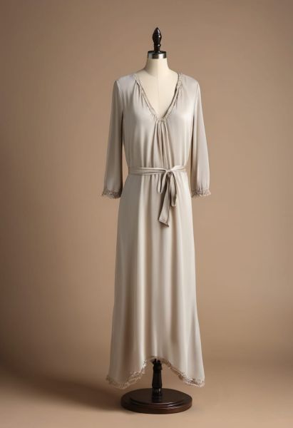 Sand Tencel Tea Dress