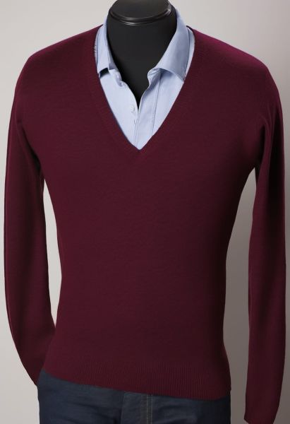 Lambswool V-neck Knit