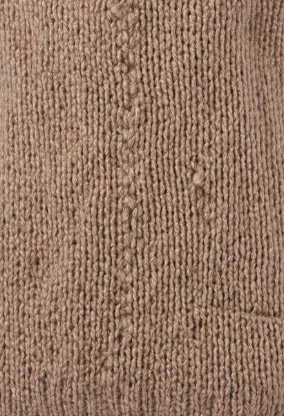 Oatmeal Alpaca-blend Crew Knit
