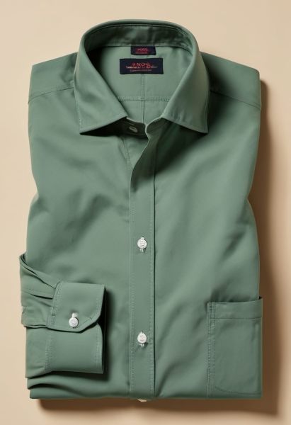 Moss Oxford Camp-collar Shirt