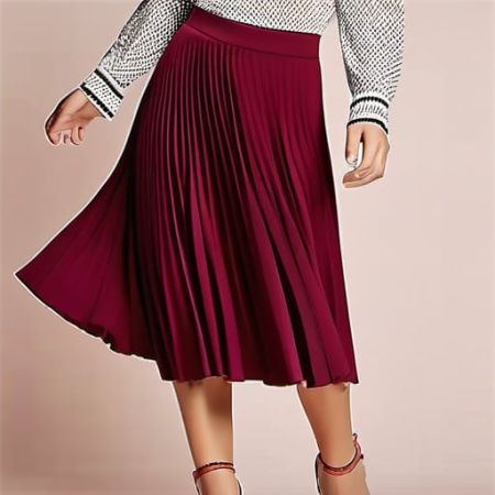 Pleated Midi Skirt - Essential