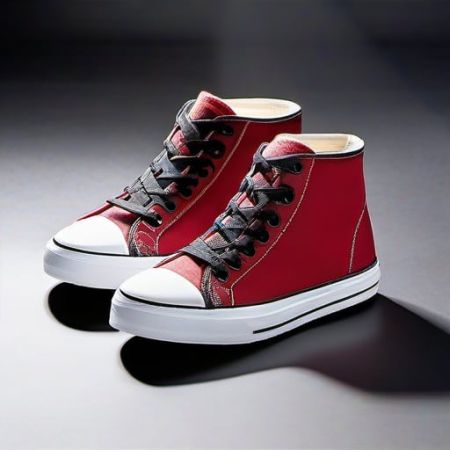 Canvas High-Top Sneakers - Premium